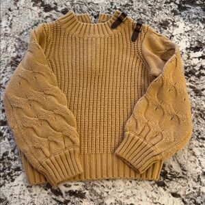 Janie & Jack Cable Knit Buckle Sweat size 4